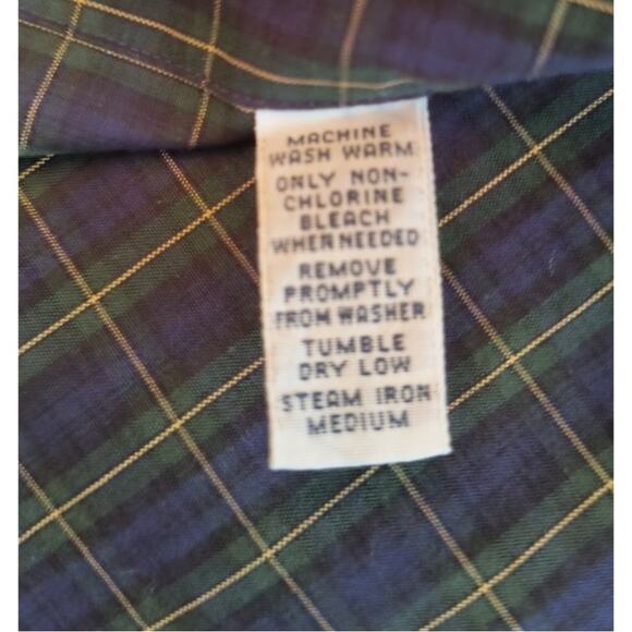 Ralph Lauren Classic Fit Button Down Shirt Men's Size 15.5 Blue Plaid Lng Sleeve - Picture 11 of 14